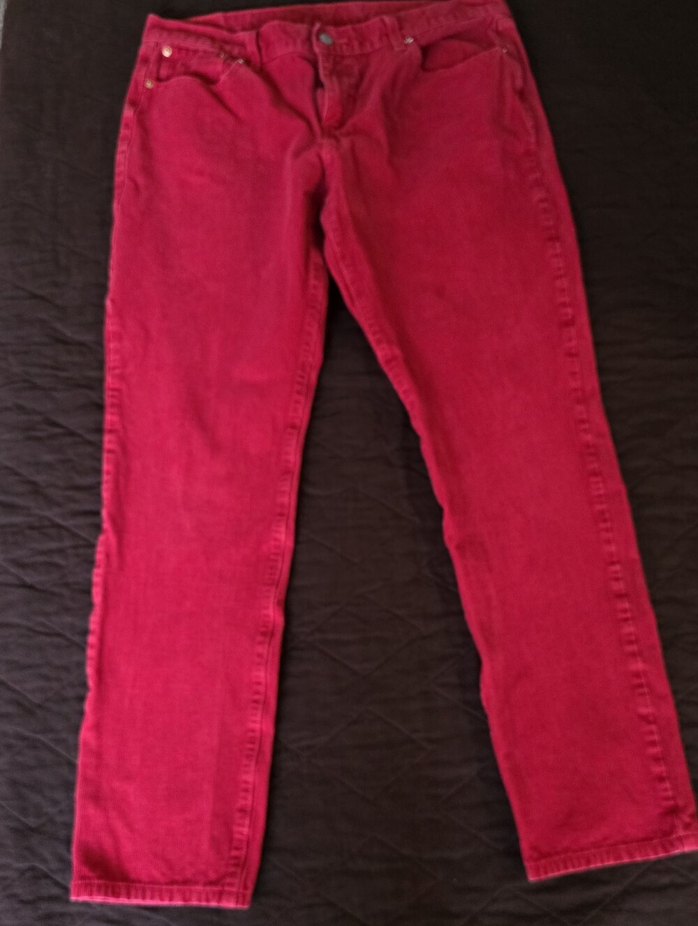 Levi's Men's Straight Leg Jeans in Red